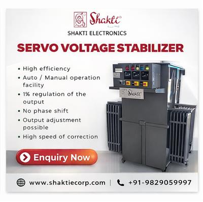 Buy the Best Servo Voltage Stabilizer from Shakti Electronics