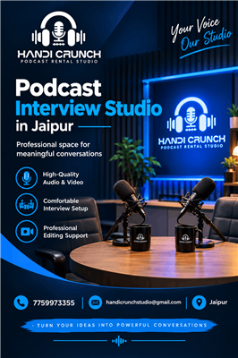 HandiCrunch Professional Podcast Recording Studio in Jaipur