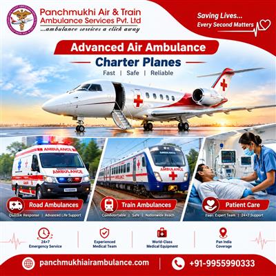 Panchmukhi Low Cost Air Ambulance in Guwahati - Emergency Medical Transport offe