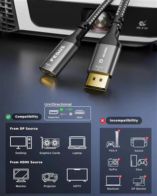 FEDUS DisplayPort to HDMI Adapter Cable