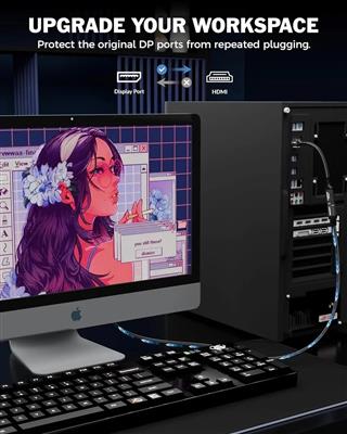 FEDUS DisplayPort to HDMI Adapter Cable