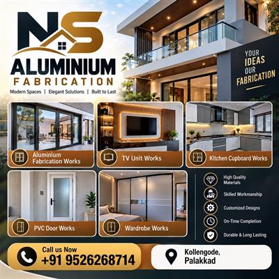 Aluminium Glass Partition Works Koduvayur Pudunagaram Cherpulassery Mundur