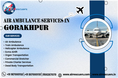 air ambulance from Gorakhpur airport