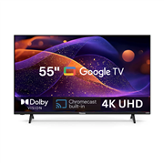 Haves 55-Inch 4K UHD Google TV Frameless with Voice Remote.