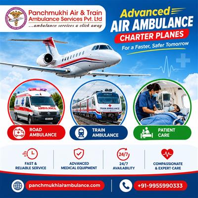 Panchmukhi Emergency Air Ambulance in Ranchi - Affordable relocation service