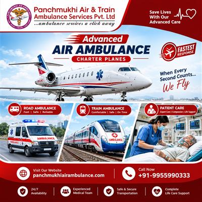 Panchmukhi Emergency Air Ambulance from Thiruvananthapuram- authenticity implied