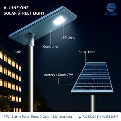 All-in-One Solar Street Lights for Outdoor Lighting Projects