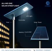 All-in-One Solar Street Lights for Outdoor Lighting Projects