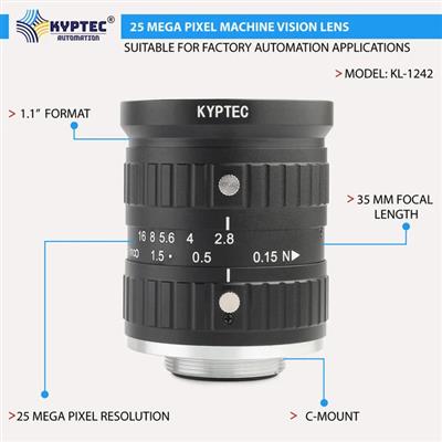 35 MM 25 MP Precision-Inspection Machine Vision Lens for 1.1-Inch Industrial Cam