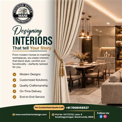 Interior Designer Near Me in Bhubaneswar – Mani Interior Design