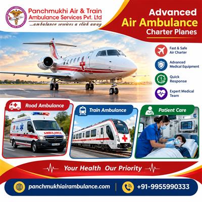 Panchmukhi Best Patient Shifting Air Ambulance in Delhi – speedy yet safer trans