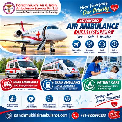 Panchmukhi Low Cost Air Ambulance in Ranchi – seamlessly conducting medical