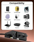 FEDUS 5V 1A DC Power Adapter for Set Top Box, CCTV, Router