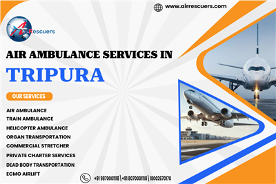Air ambulance for critical patients in Tripura