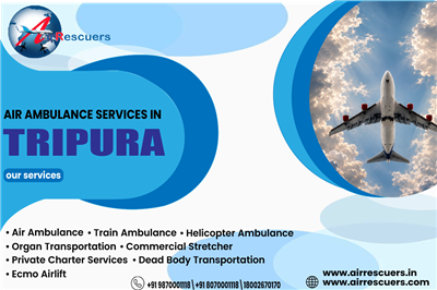 Air ambulance for critical patients in Tripura