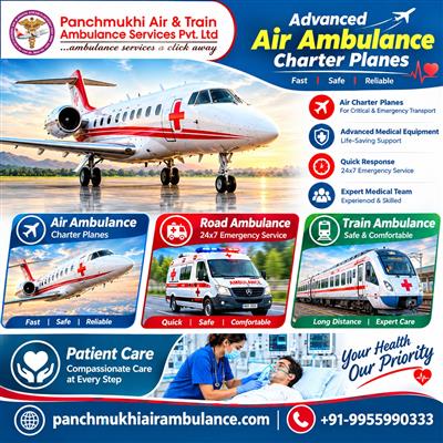 Panchmukhi Air Ambulance from Mumbai- Authenticity implied during arrangements