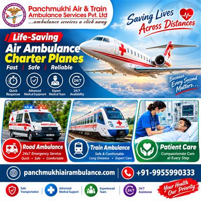 Panchmukhi Air Ambulance from Thiruvananthapuram- ambulance support for Bedridde