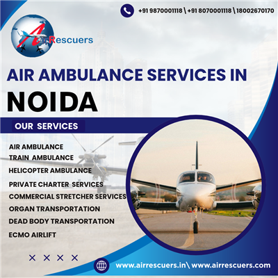 Intercity Medical Flight Assistance From Noida