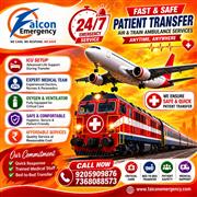 Falcon Emergency Train Ambulance Services in Patna- Affordable Train Transfer