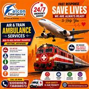 Falcon Emergency ICU Train Ambulance in Kolkata- hospital like intensive care un
