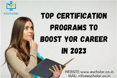 Top Certification programs to boost your career in 2023