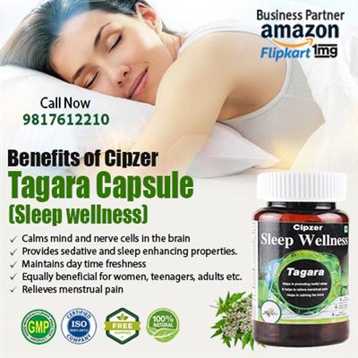 Tagara capsule promotes Sleep, treats insomnia, regulates Blood Pressure