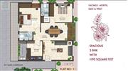 HMDA AND RERA APPROVED 3BHK FLAT FOR 74LAKHS @ PRAGATHI NAGAR