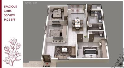 HMDA AND RERA APPROVED 3BHK FLAT FOR 74LAKHS @ PRAGATHI NAGAR