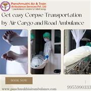 In Siliguri, Panchmukhi Dead Body Transportation involves placing the body in a