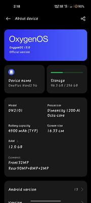 OnePlus Nord2 5g 12-256