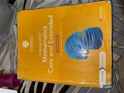 Cambridge IGCSE MATHEMATICS CORE AND EXTENDED COURSEBOOK (THIRD EDITION )