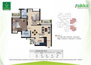 Sikka Kaamya  Green is  a  resident project  2bhk and 3 Bhk Apartments in Noida