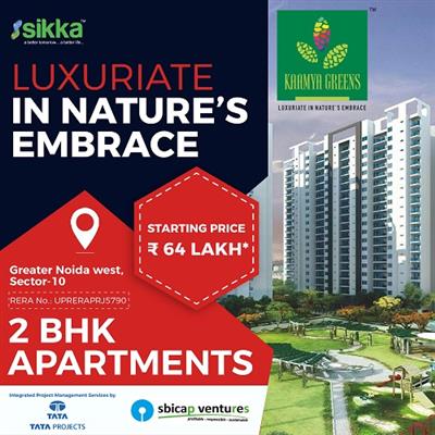 2 bhk  apartments in Sikka Kaamya  green at Noida