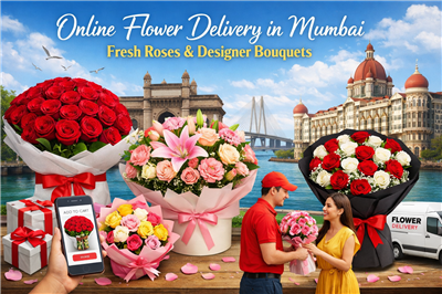 Online Flower Delivery in Mumbai – Fresh Roses & Designer Bouquets