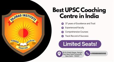 Best UPSC Coaching Centre in India- Vajirao and Reddy Institute