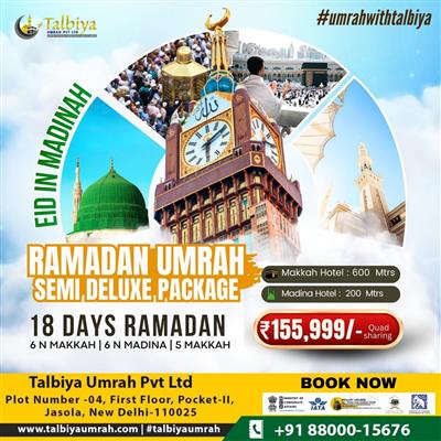 Affordable Ramadan Umrah Package with Eid in Madinah – Limited Seats