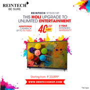 Reintech 127cm [50 Inches] 4k Ultra HD Smart Android [RT50S18F] LED TV