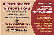 Direct Degree 10th,12th, Graduation Call 7021564434