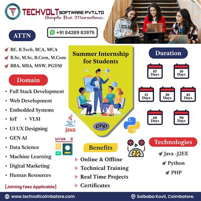 UI/UX Designing Training| Techvolt Software| Coimbatore