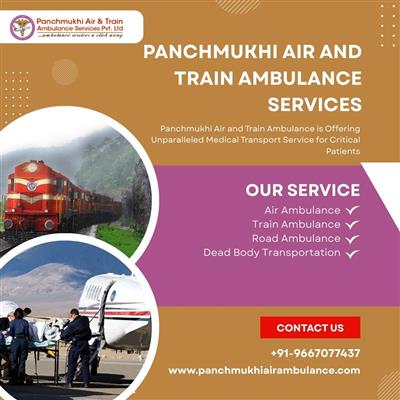 Book Panchmukhi Air Ambulance from Patna with Superior Medical Amenities
