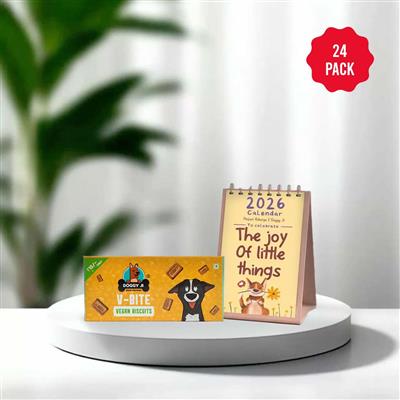DoggyJi VBite Vegan Biscuits 2026 Calendar Combo 24 Pack