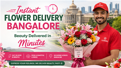 Instant Flower Delivery Bangalore – Beauty Delivered in Minutes
