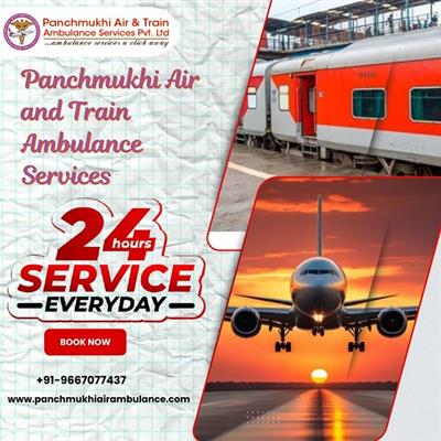 Panchmukhi Air and Train Ambulance Service in Siliguri with ICU Setup