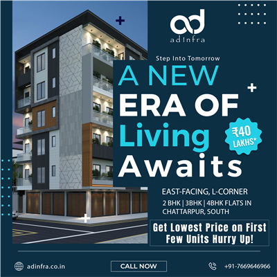 2 BHK Flats in Chattarpur for Sale – South Delhi