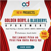 2 BHK Flats in Chattarpur for Sale – South Delhi
