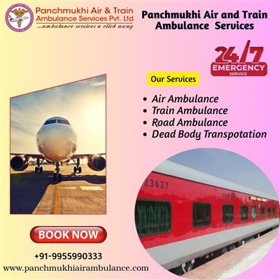 Book Panchmukhi Air and Train Ambulance Gorakhpur with Top-level Medical Tools