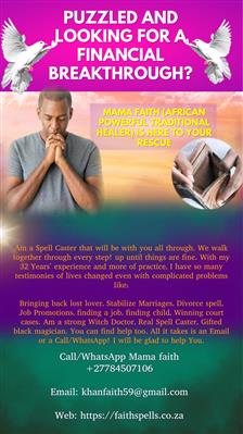 African powerful Traditional Healer with Spiritual Powers Mama Faith+27784507106