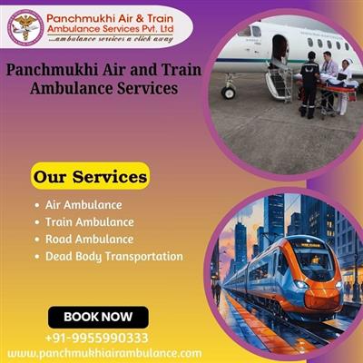 Panchmukhi Air and Train Ambulance in Vellore with High-grade Ventilator Setup