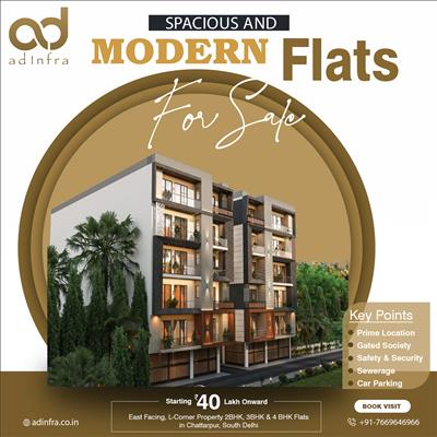 2 BHK Flats in Chattarpur Enclave