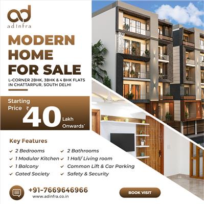 2 BHK Flats in Chattarpur Enclave